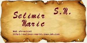 Selimir Marić vizit kartica
